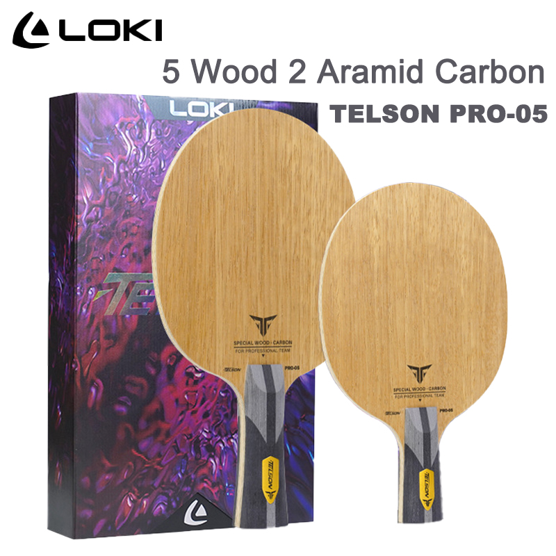Table Tennis Loki - LOKI TELSON PRO-05 Tischtennisschläger 5 Holz