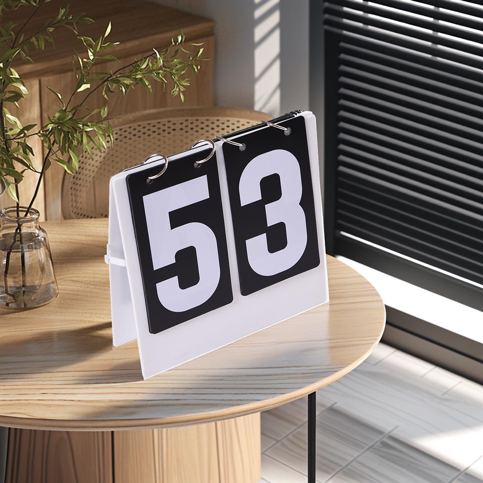 Table Tennis Score - Basketball Flip Scoreboard Mehrzweck Flip Score
