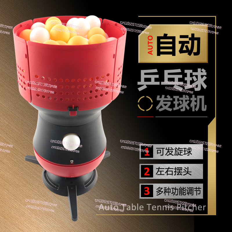 Robot Ball Machine - Automatischer Tischtennis-Roboter, Tragbare Tischtennisball-Maschine mit Fernbedienung