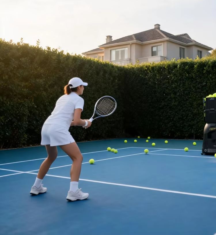 Robot Ball Machine - Tenniix Tennisballmaschine KI-Trainer Sprachgesteuerter Roboter Tragbare