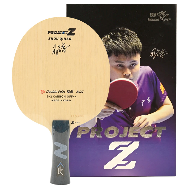 Table Tennis Zhou Qihao - DOUBLE FISH PROJECT Z Tischtennisschläger, professionell,