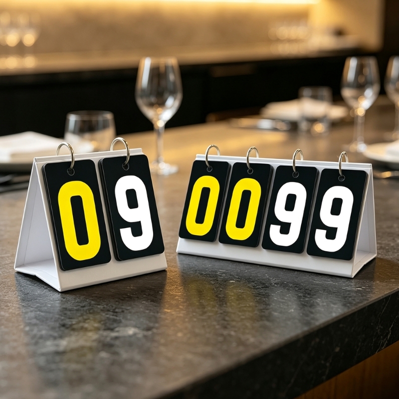 Table Tennis Score - Manuelles Flip-Scoring-Board für Queue-Sport und Tischtennis,
