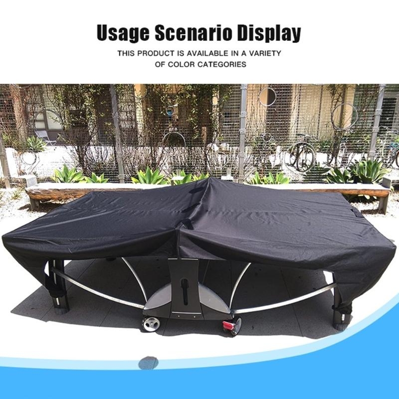 Table Tennis Folding Table - Wasserdichte Tischtennis-Tischabdeckung, Tischtennis-Tischschutz, sonnenfeste Tischtennis-Tischabdeckung für