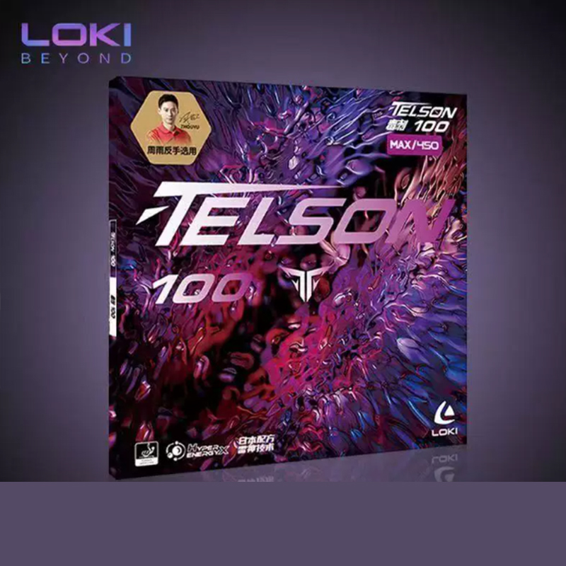 Table Tennis Loki - LOKI TELSON 100 Tischtennisbelag mit Noppen,