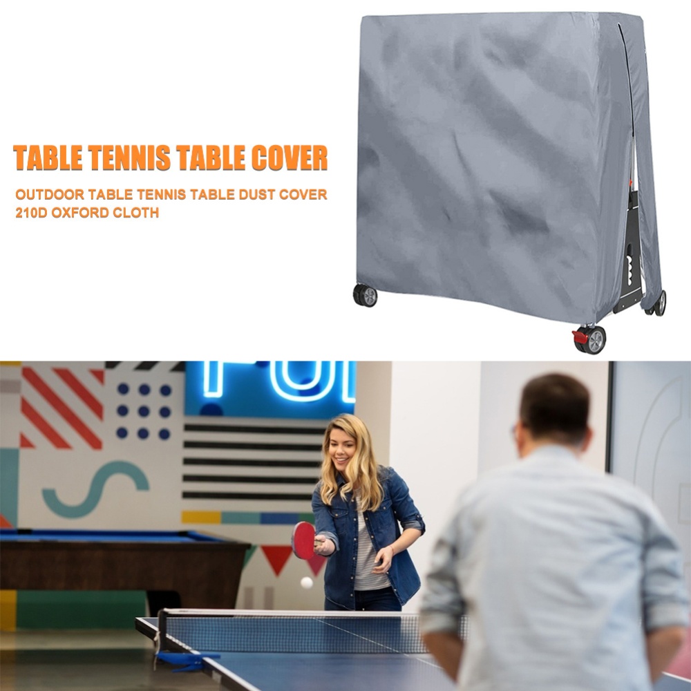 Table Tennis Folding Table - 210D Oxford-Gewebe Tischtennisabdeckung Wasserdicht Faltbare Tischtennistisch-Abdeckung