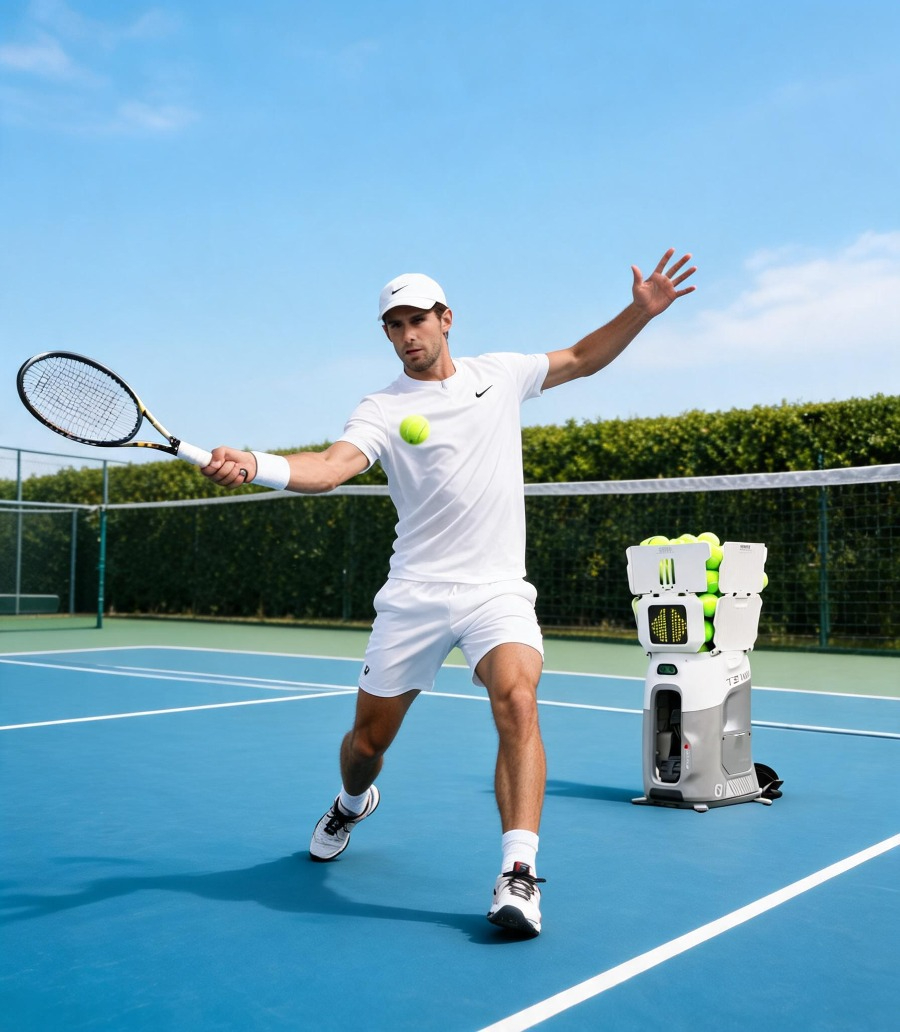 Robot Ball Machine - Heiße Tenniix Tennisballmaschine: KI-gestützter Tennisroboter für