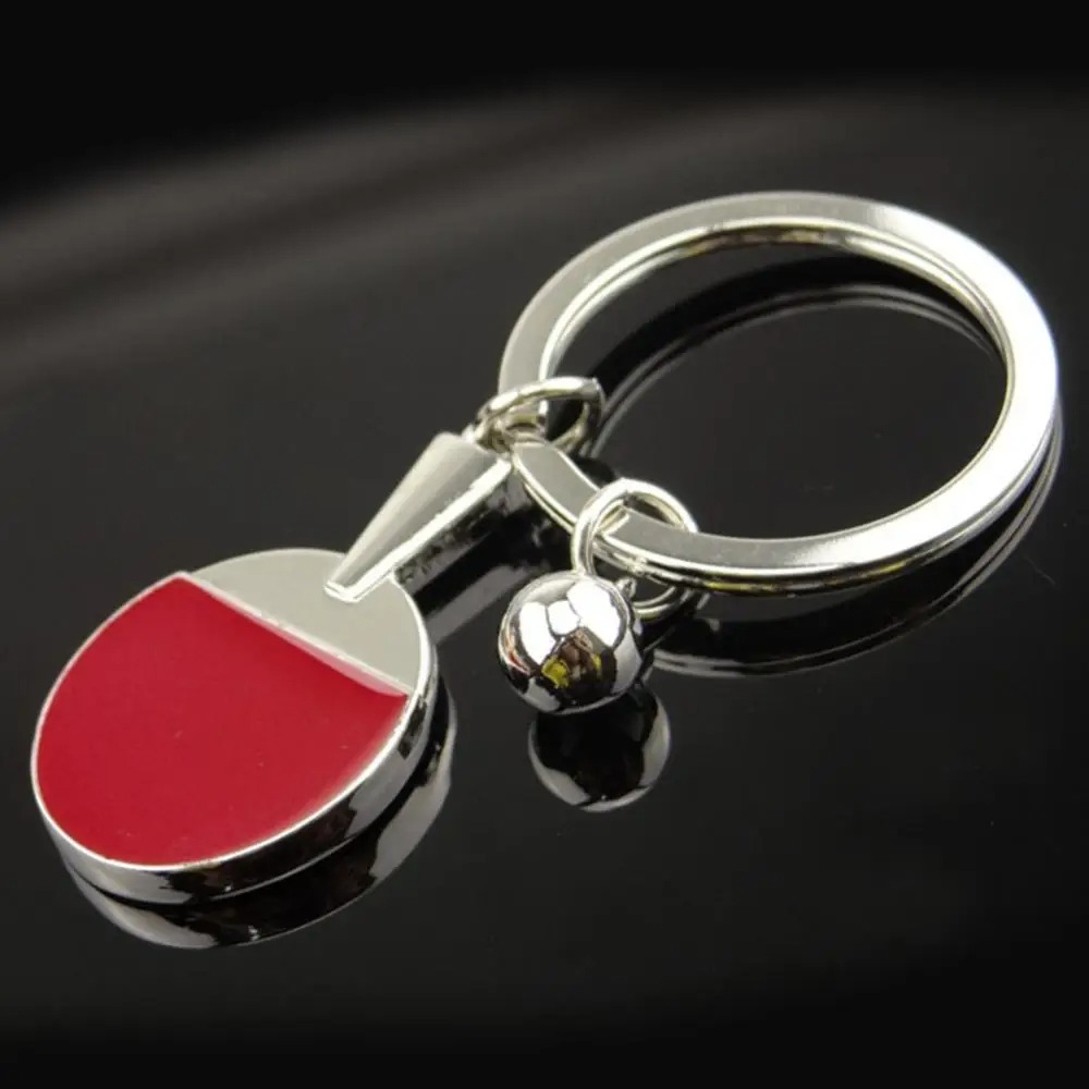 Table Tennis Keychain - Mini-Tischtennisschläger-Ball-Schlüsselanhänger, Schmuck-Geschenke, Mini-Tischtennisschläger-Schlüsselring, Kreativer Tischtennis-Schlüsselanhänger aus