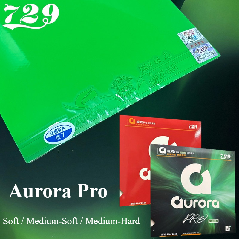 Table Tennis Games - 729 Friendship Aurora Pro Green Tischtennisbelag,