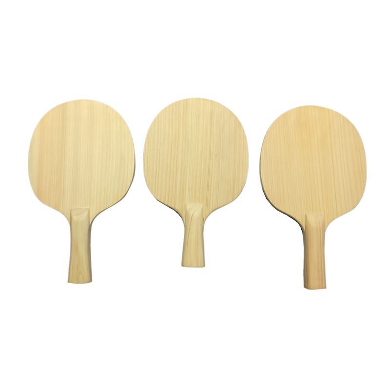 Table Tennis Games - Einfaches Hinoki-Massivholz-Tischtennisschlägerblatt 8mm Ping-Pong-Blatt FL CS