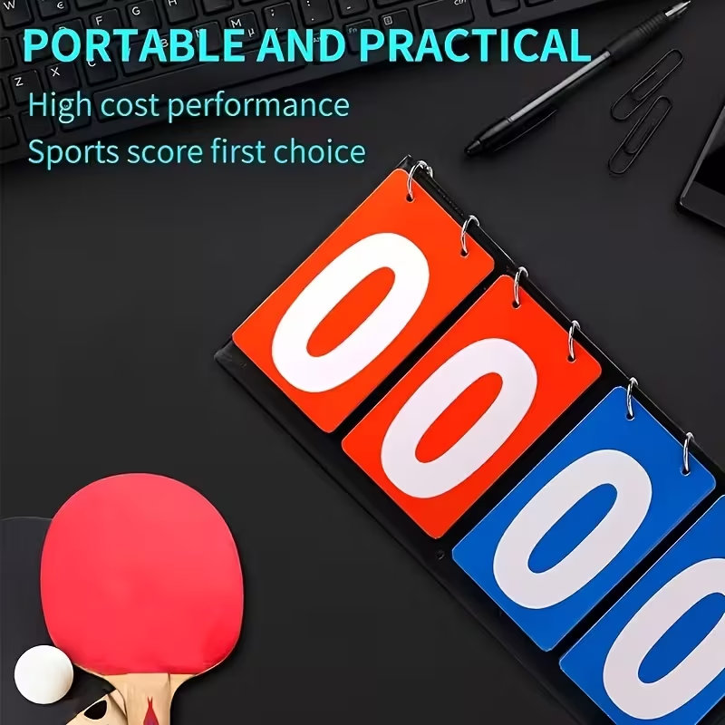 4-stellige Klapp-Anzeigetafel, – Table Tennis Score Bewertung und Preis